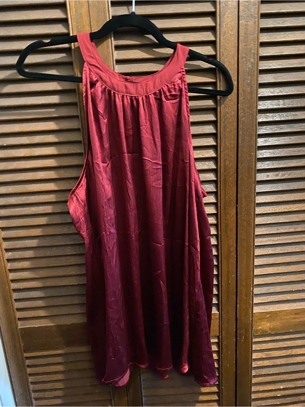 Torrid Wine Red Halter Tank Top size 1